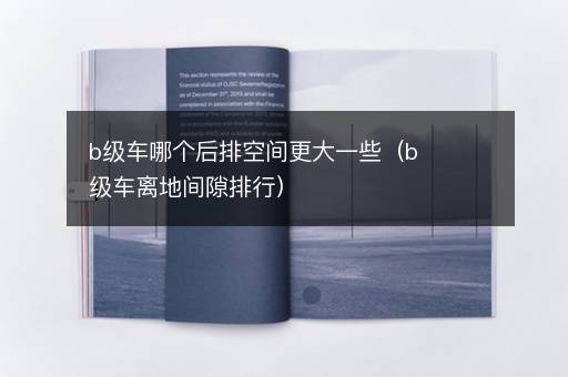 b级车哪个后排空间更大一些（b级车离地间隙排行）