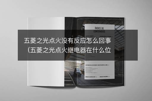 五菱之光点火没有反应怎么回事（五菱之光点火继电器在什么位置）